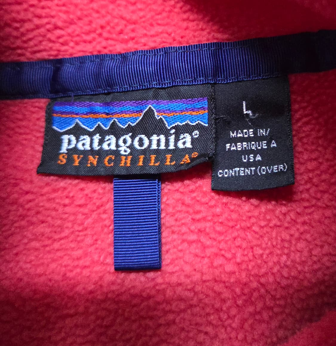 (L)파타고니아Usa 빈티지핑크 신칠라 플리스 후리스 fleece 상품이미지4