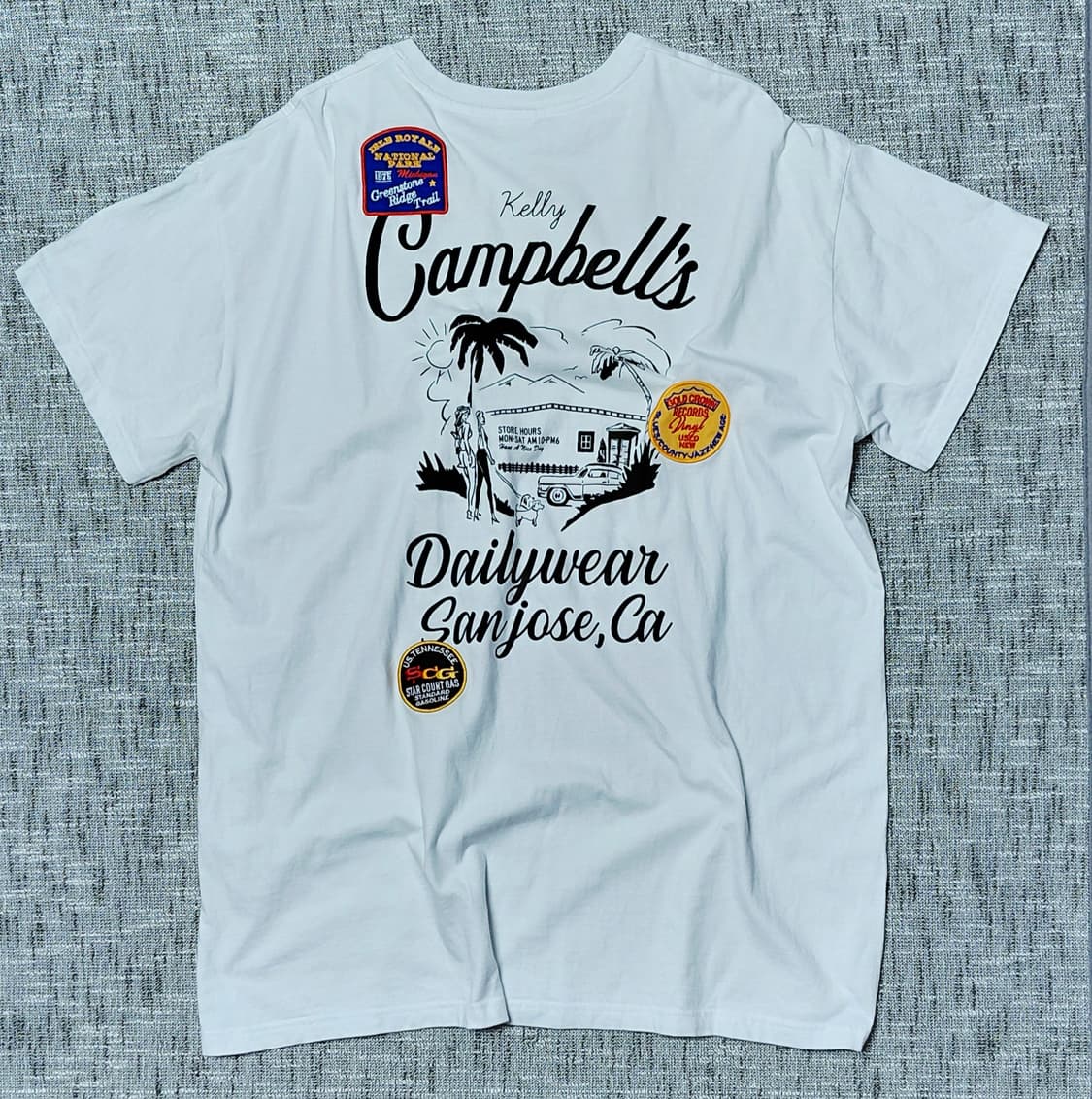 [FREE] 로데오 크라운즈 와이드 보울 백로고 패치 빈티지 티셔츠 상품이미지6