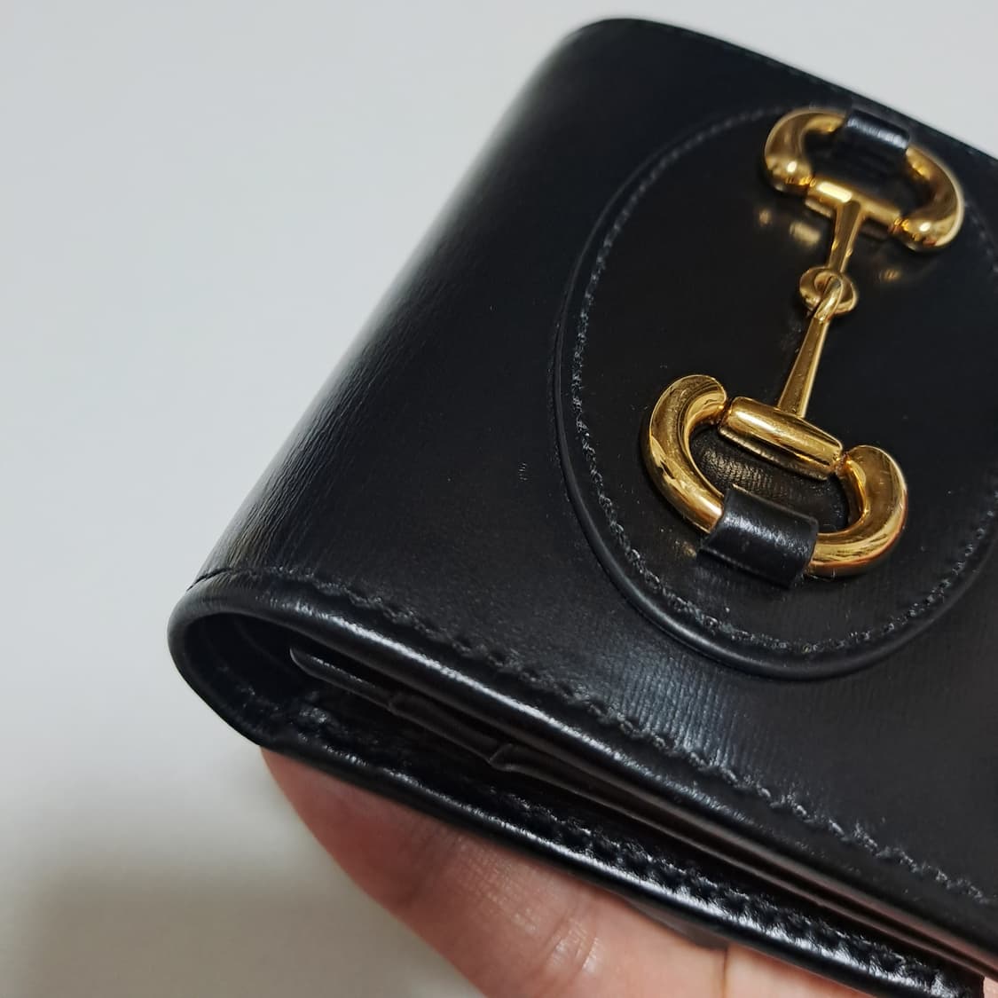 [100%/정품] 구찌 홀스빗 올 블랙 지갑, 구찌지갑,구찌반지갑 상품이미지3