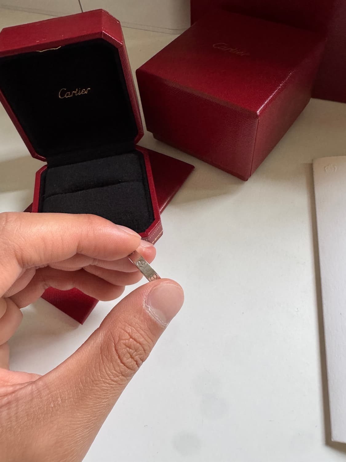 까르띠에 러브링 다이아 제품 풀구성 판매 상품이미지4