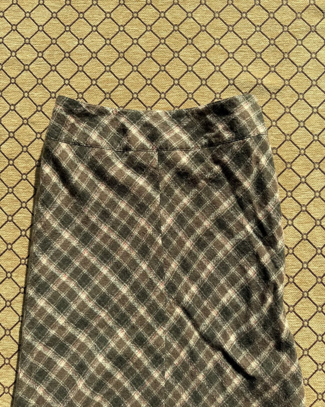 빈티지 체크 스커트 상품이미지1