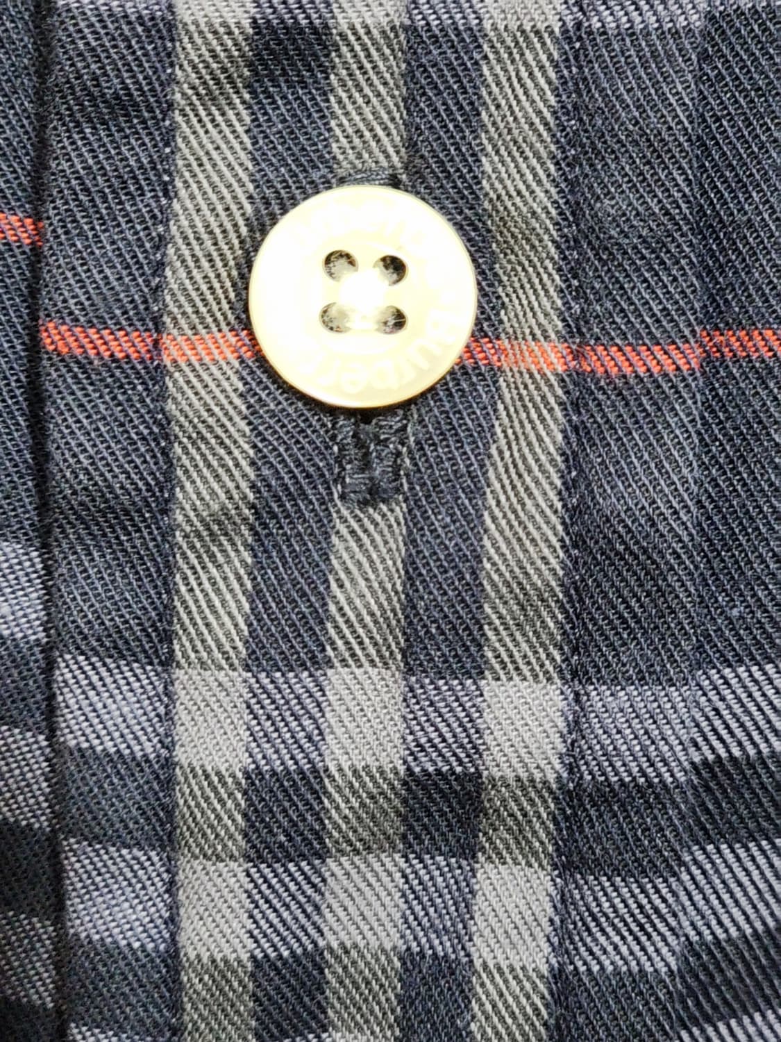 (L) 버버리 체크남방 네이비 포켓 로고 셔츠 캐주얼  상품이미지5