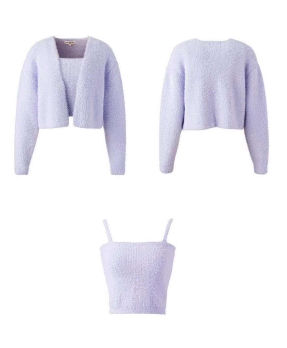 유어네임히얼 촉촉이 가디건 세트 라벤더 상품이미지1