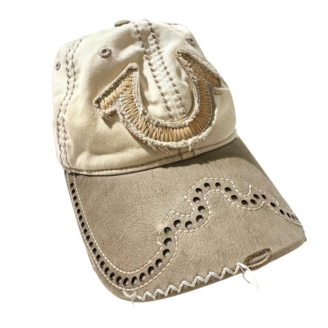 트루릴리전 Y2K 레더 코튼 로고 볼캡 상품이미지1