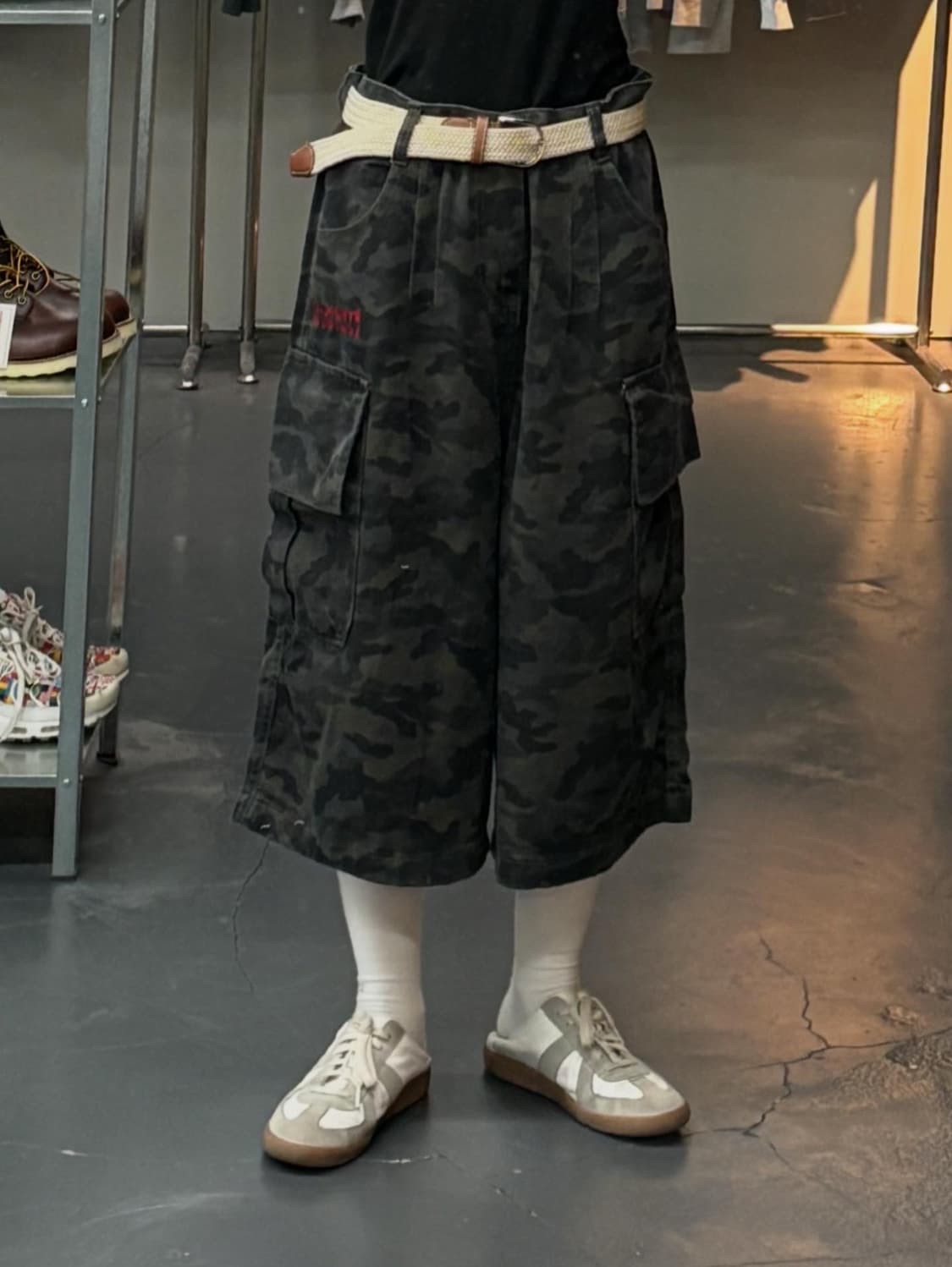 XGN빈티지 카모 버뮤다 팬츠 A1720 상품이미지1