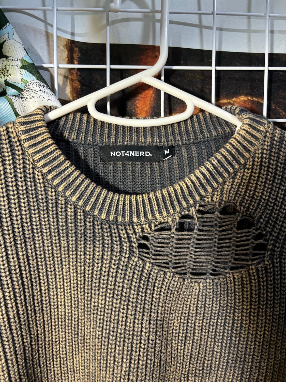 낫포너드 그런지 니트 M 상품이미지4