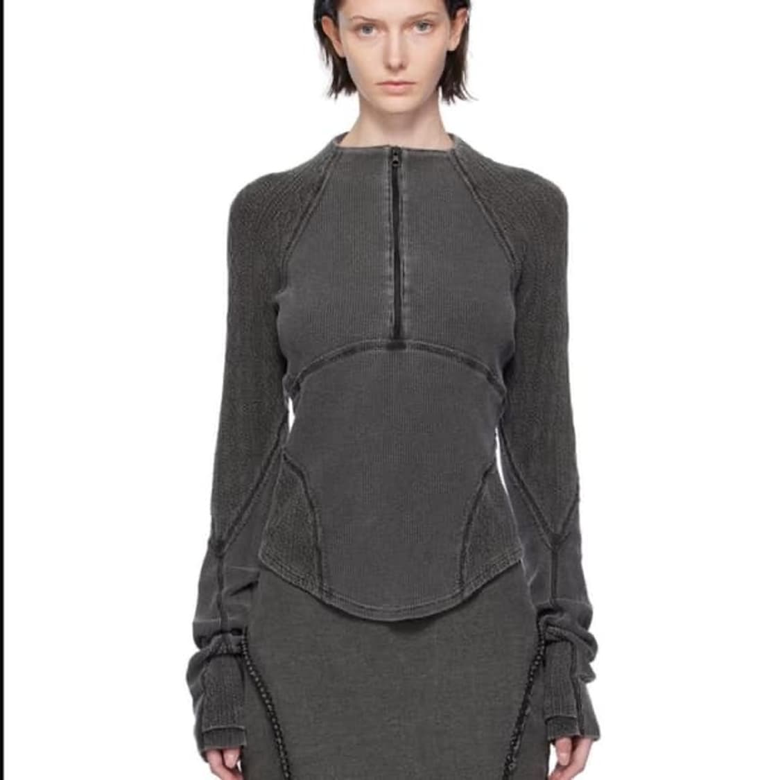 혜인서 hyein seo 하프 집 래글런 half zip raglan 상품이미지1