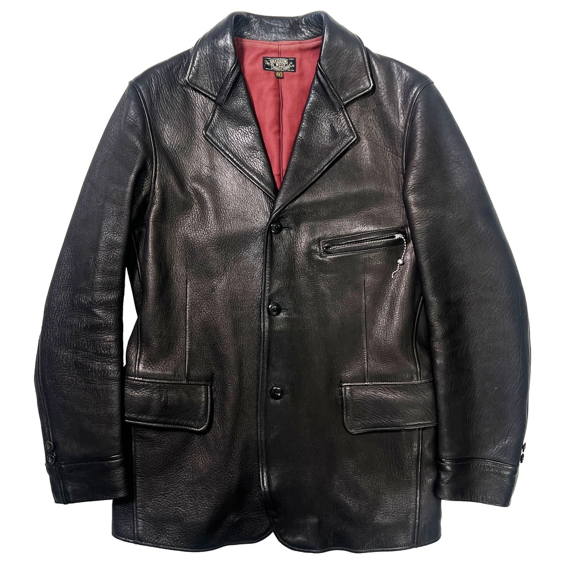 프리휠러스 "GUTHRIE" 디어스킨 레더 자켓 (40) 상품이미지1