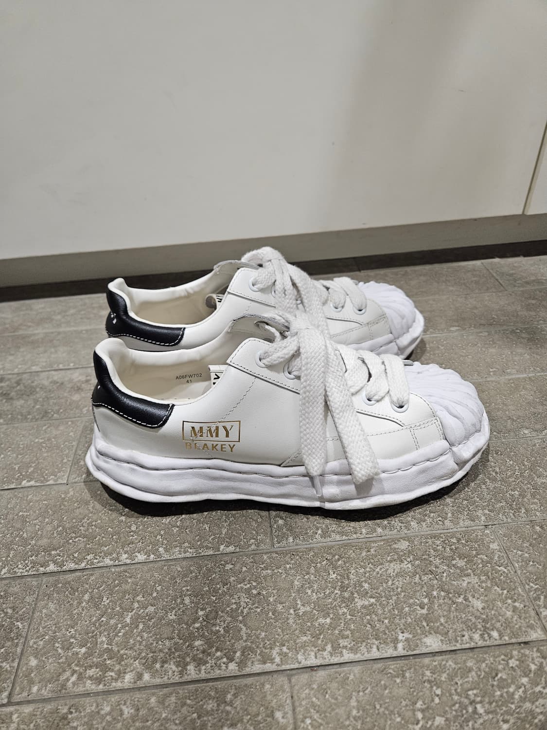 미하라 블레이키 레더 화이트 41 상품이미지4