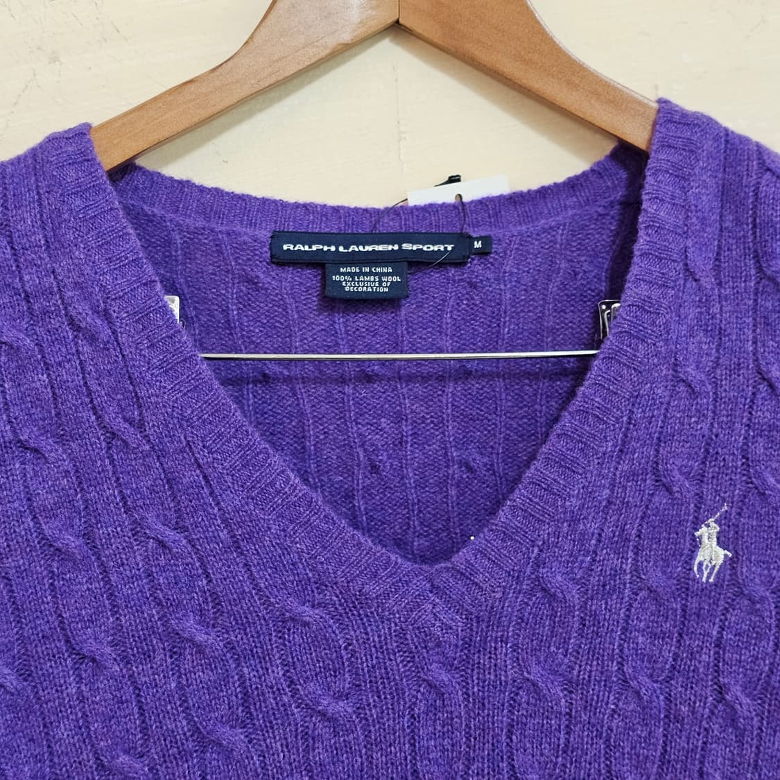 [RALPH LAUREN SPORT] 랄프로렌스포츠 브이넥 램스울 니트 상품이미지4