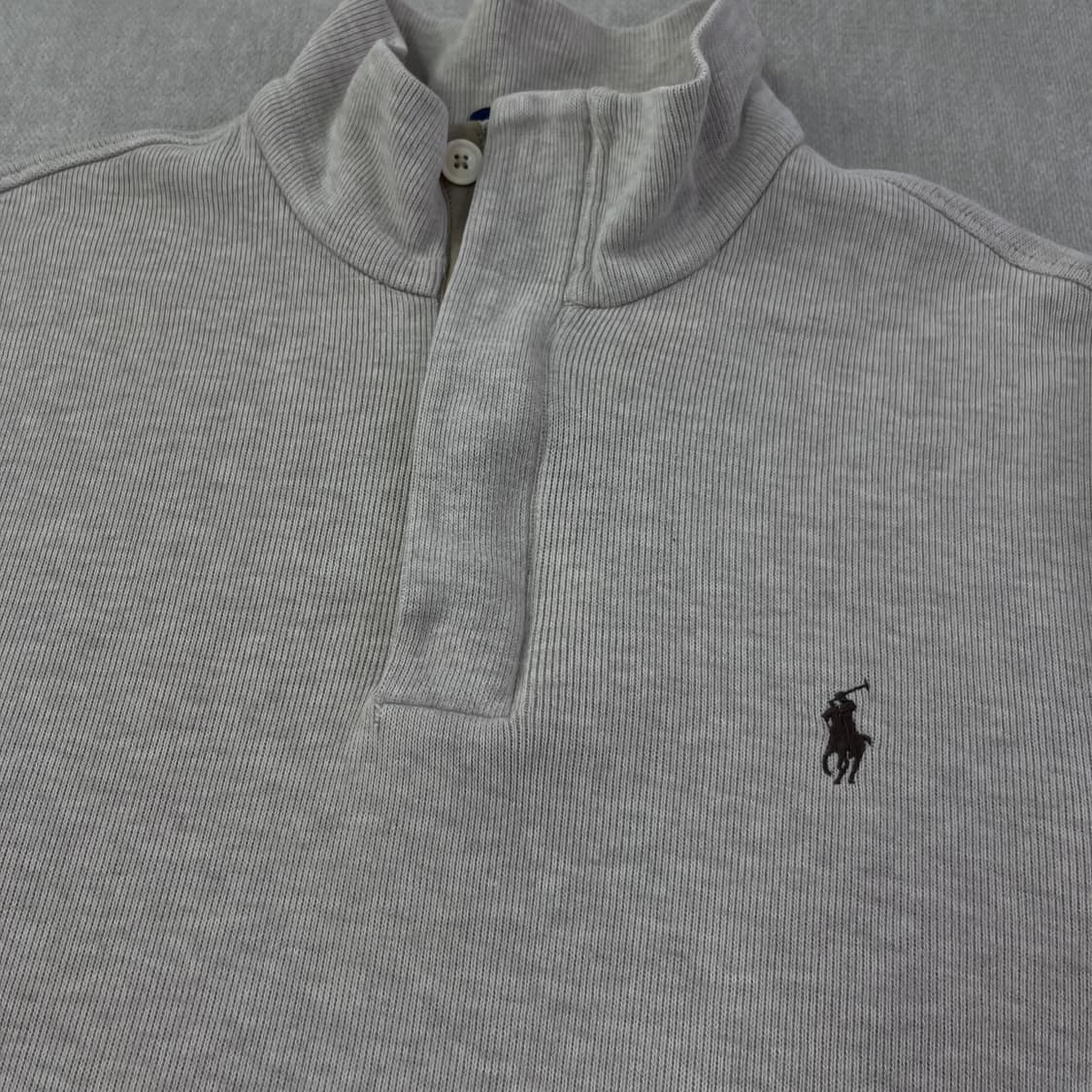 105 폴로 랄프로렌 버튼 반집업 엘보 패치 니트 상품이미지2