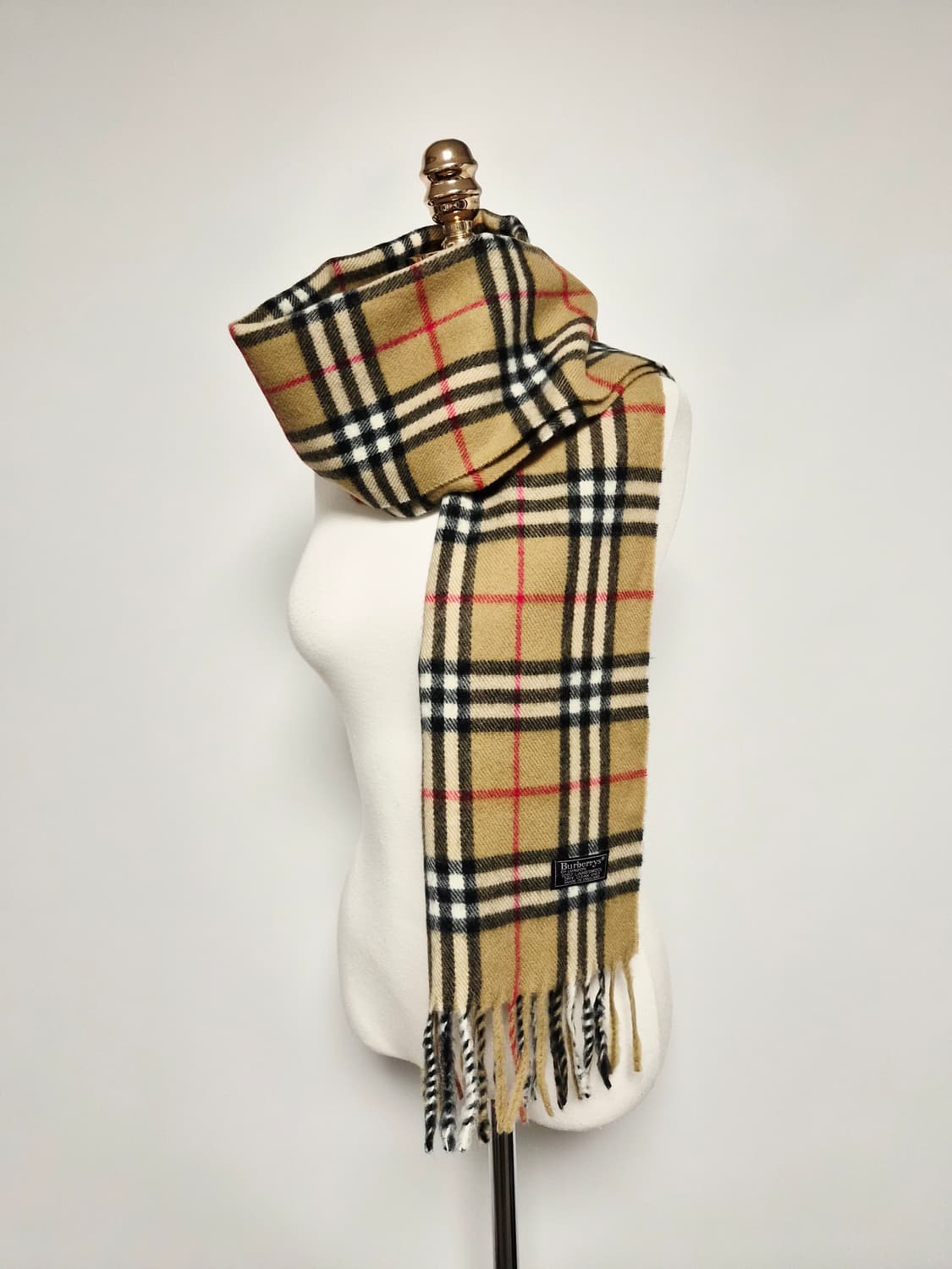 버버리 베이지 노바체크 램스울 머플러 목도리 상품이미지1