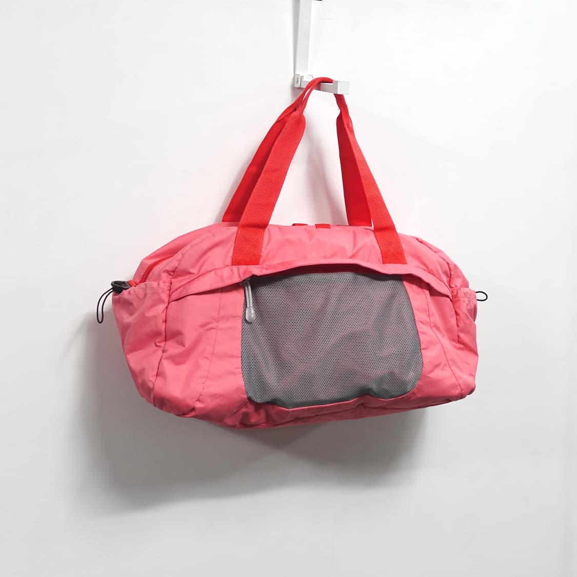 빈티지 코랄 핑크 나일론 레드위빙 스포츠 더플백  상품이미지2