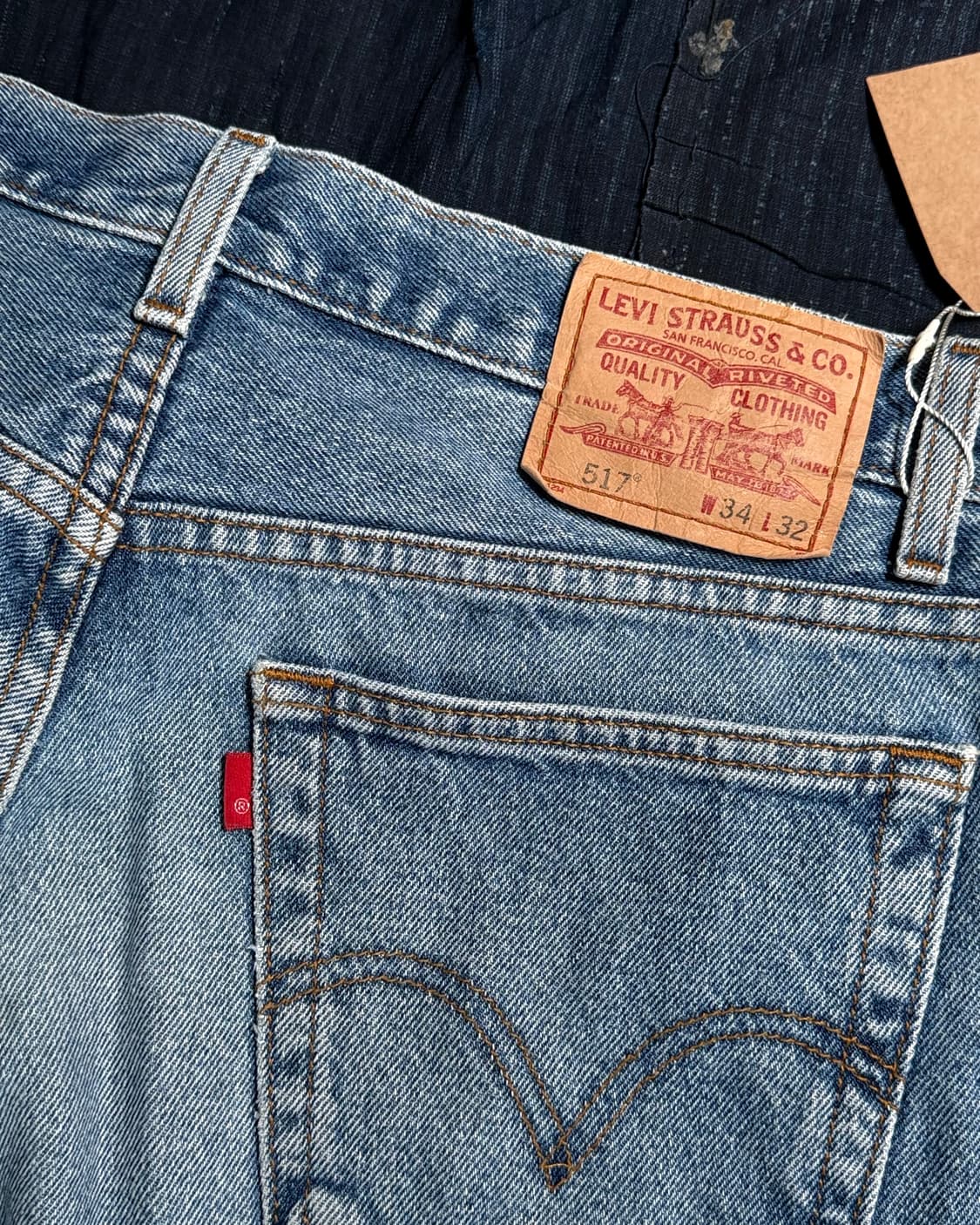 00‘s 리바이스 517 부츠컷 핏 데님 팬츠 34 상품이미지6