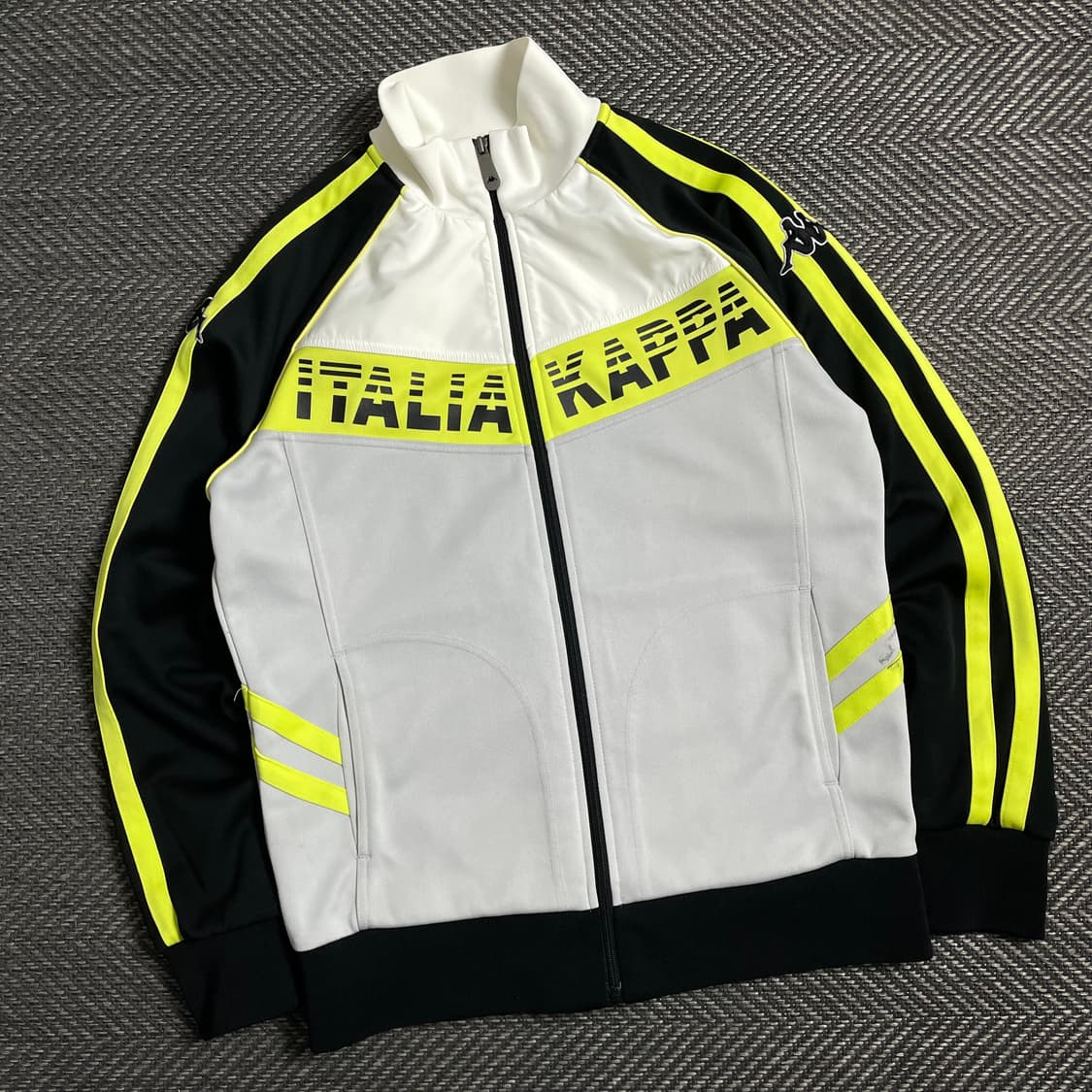 카파 올드스쿨 y2k 이탈리아 빅로고 형광 배색 트랙탑 져지y 5045 상품이미지1