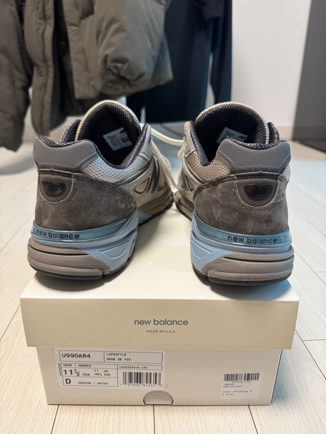 [295] 24FW 뉴발란스x오라리 990 London Fog 상품이미지5