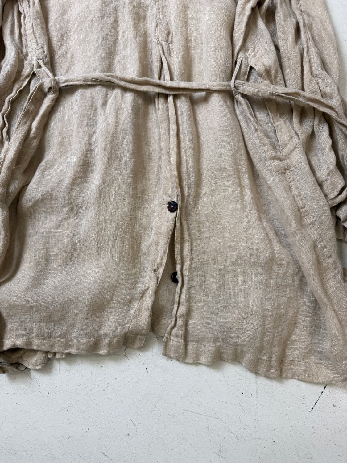 00s Linen drape coat  상품이미지8