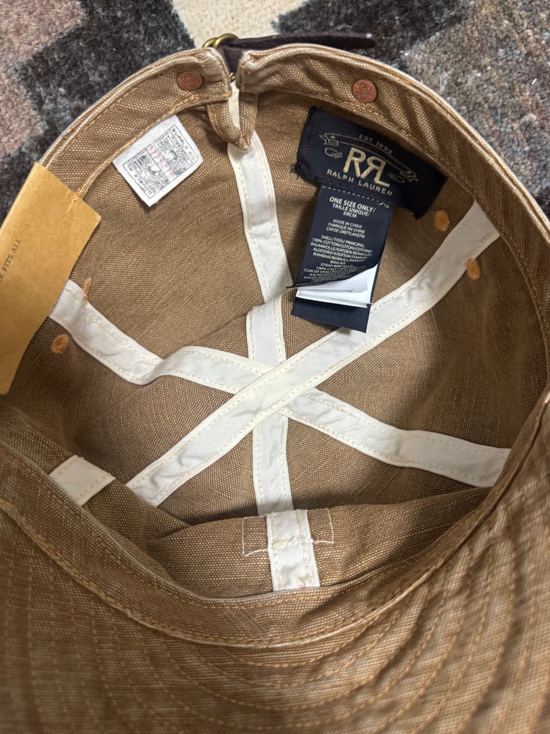 RRL 더븡알엘 레일로드 서비스 캡 OS 상품이미지4