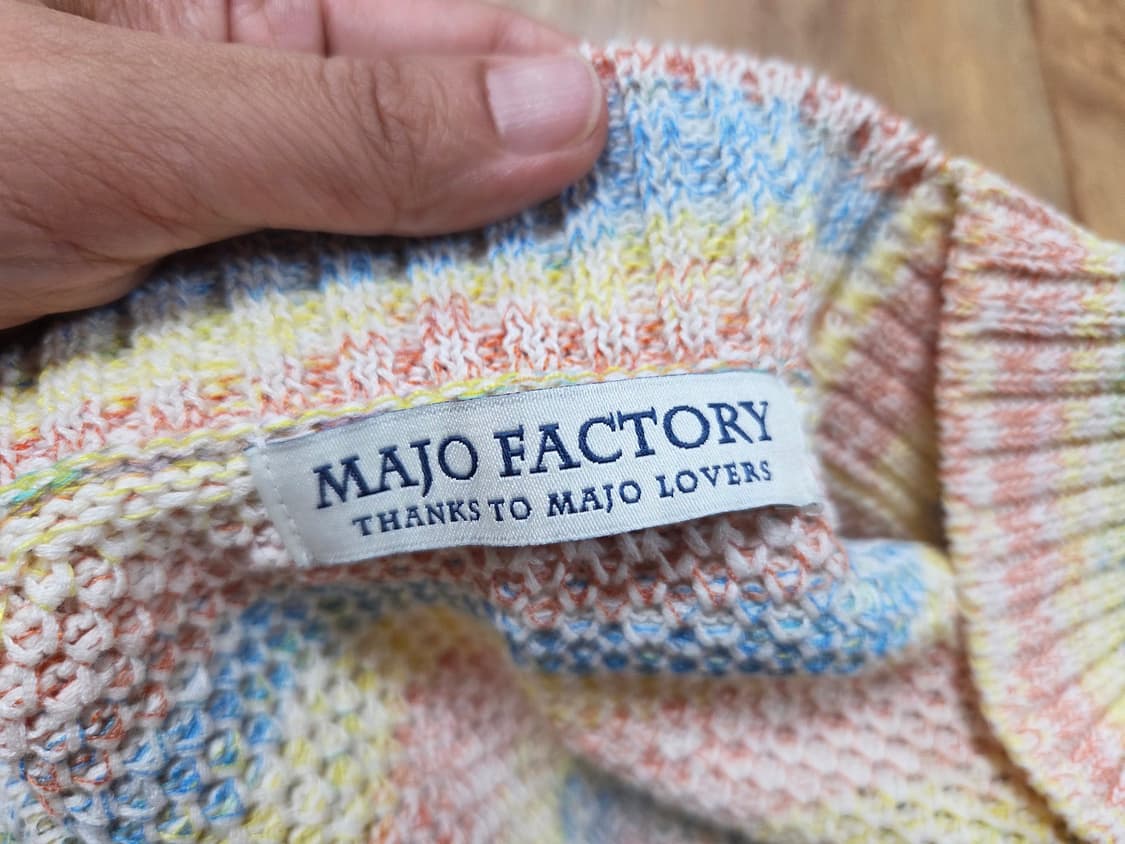 마조팩토리(MAJOFACTORY) 크로쉐 니트 슬리브리스탑 55 상품이미지7