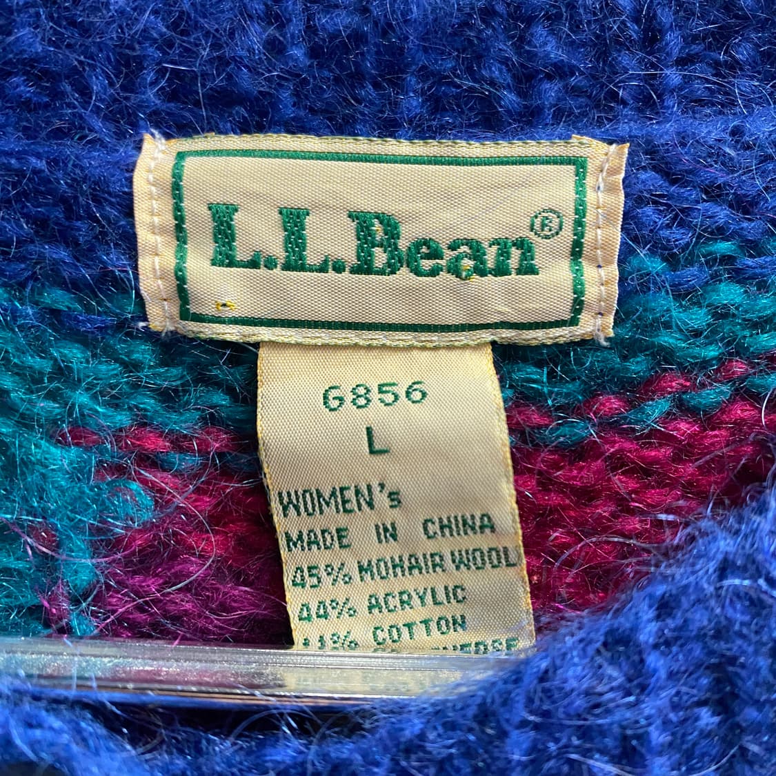 빈티지 코위찬 컬러블록 니트 가디건 b3391 상품이미지3