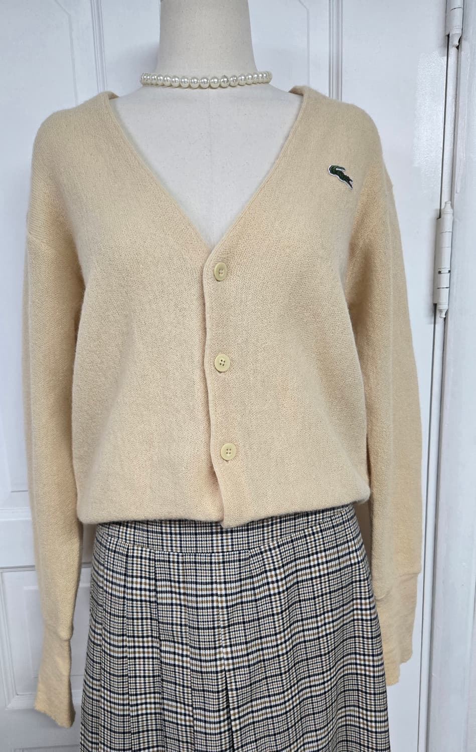 라코스테가디건/스튜디오톰보이 체크스커트 상품이미지2