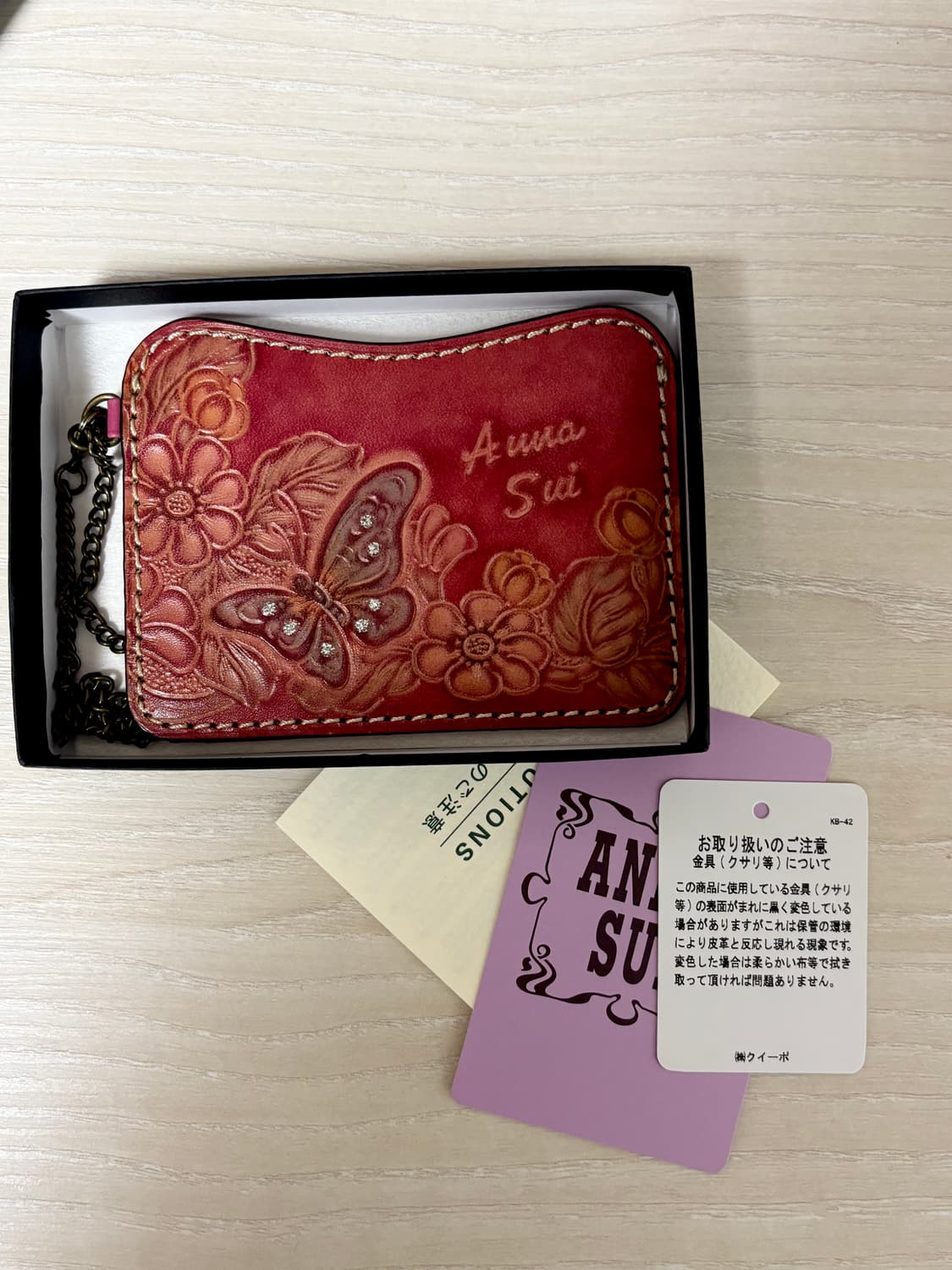 안나수이 카드지갑 새상품 판매 상품이미지1