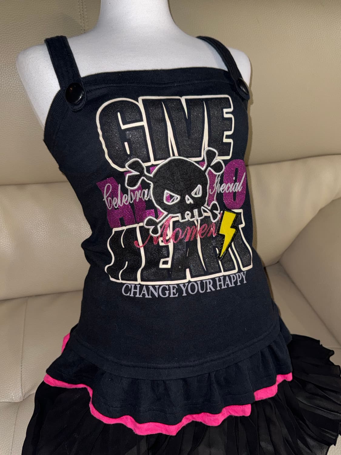 kawaii punk girl printing sleeveless 상품이미지2