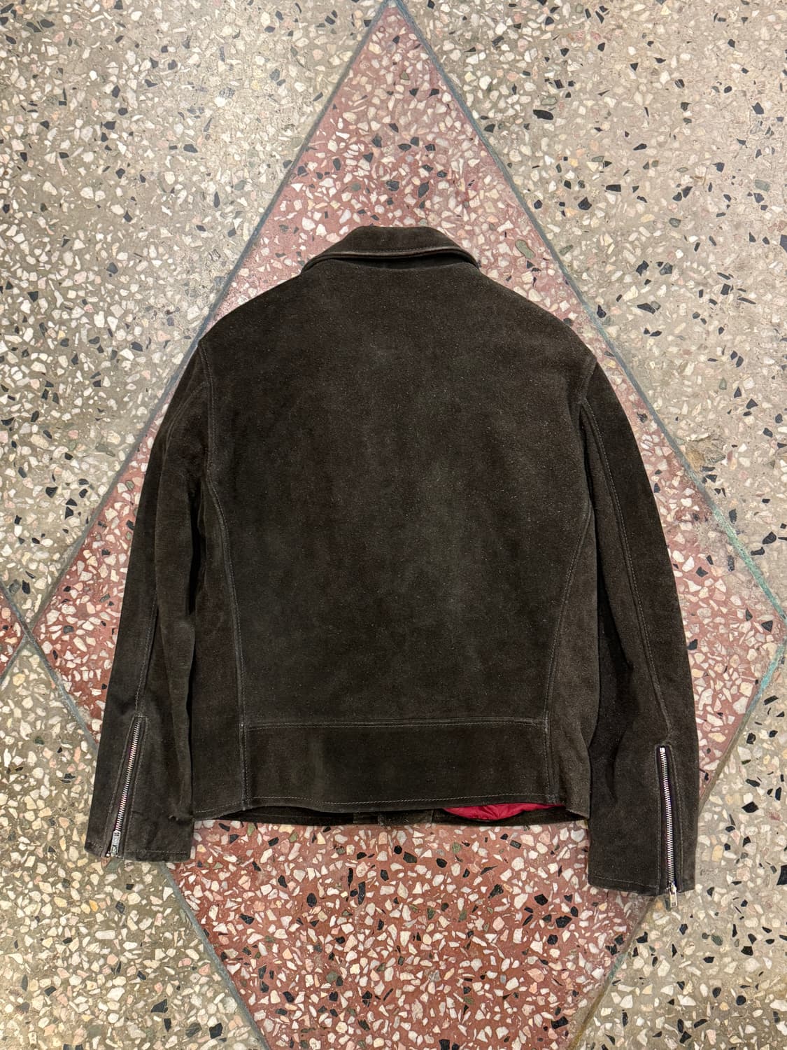 스탠다드 캘리포니아 블랙 스웨이드 레더자켓 (M) 상품이미지4