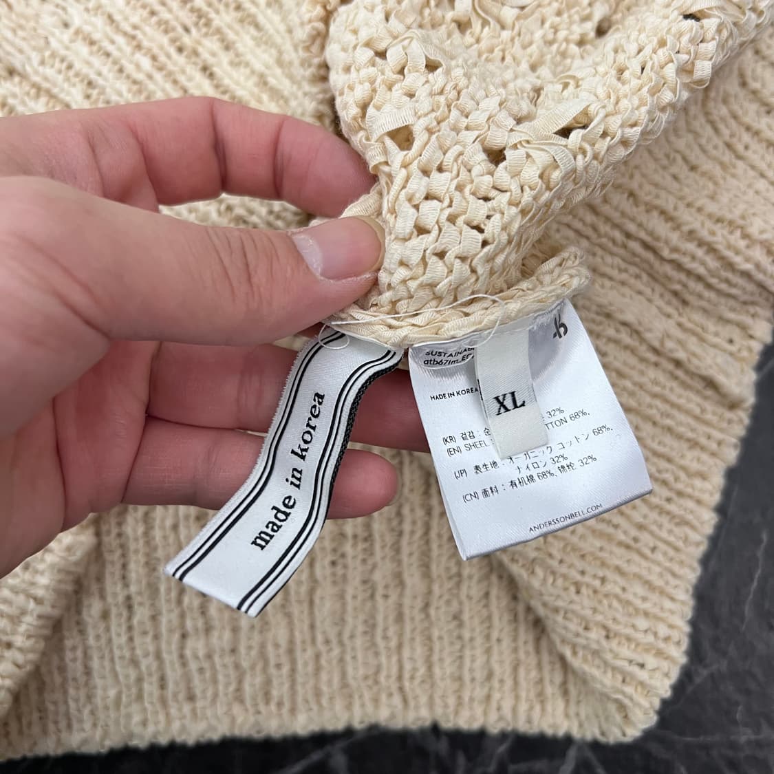 앤더슨벨 서스터네이블 니트 베스트 상품이미지6