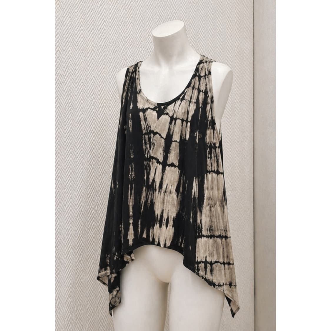 코튼 슬리브리스 패턴 티셔츠 상품이미지2