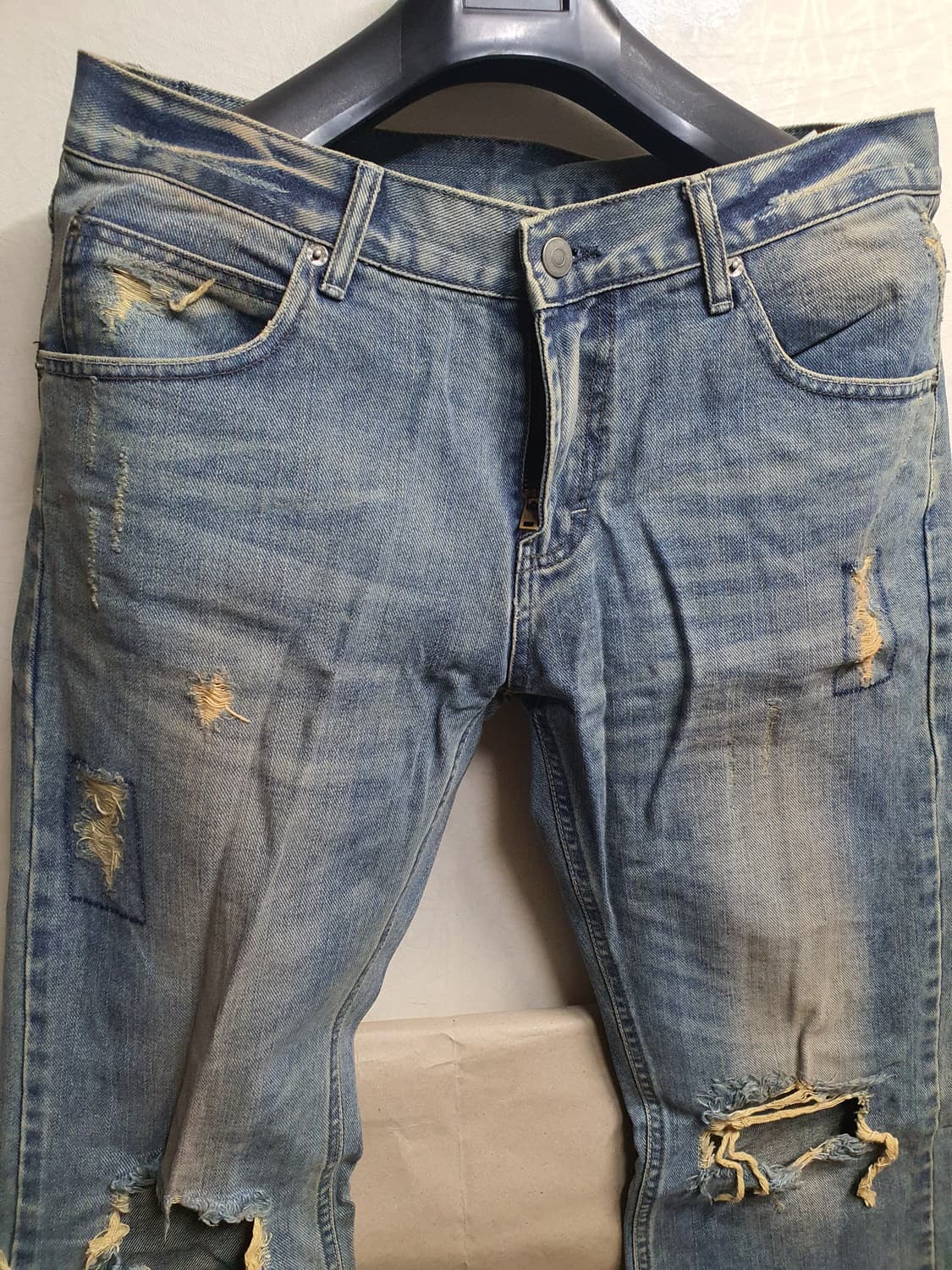 재패니즈 빈티지 워싱 무파 데님진 31 상품이미지4