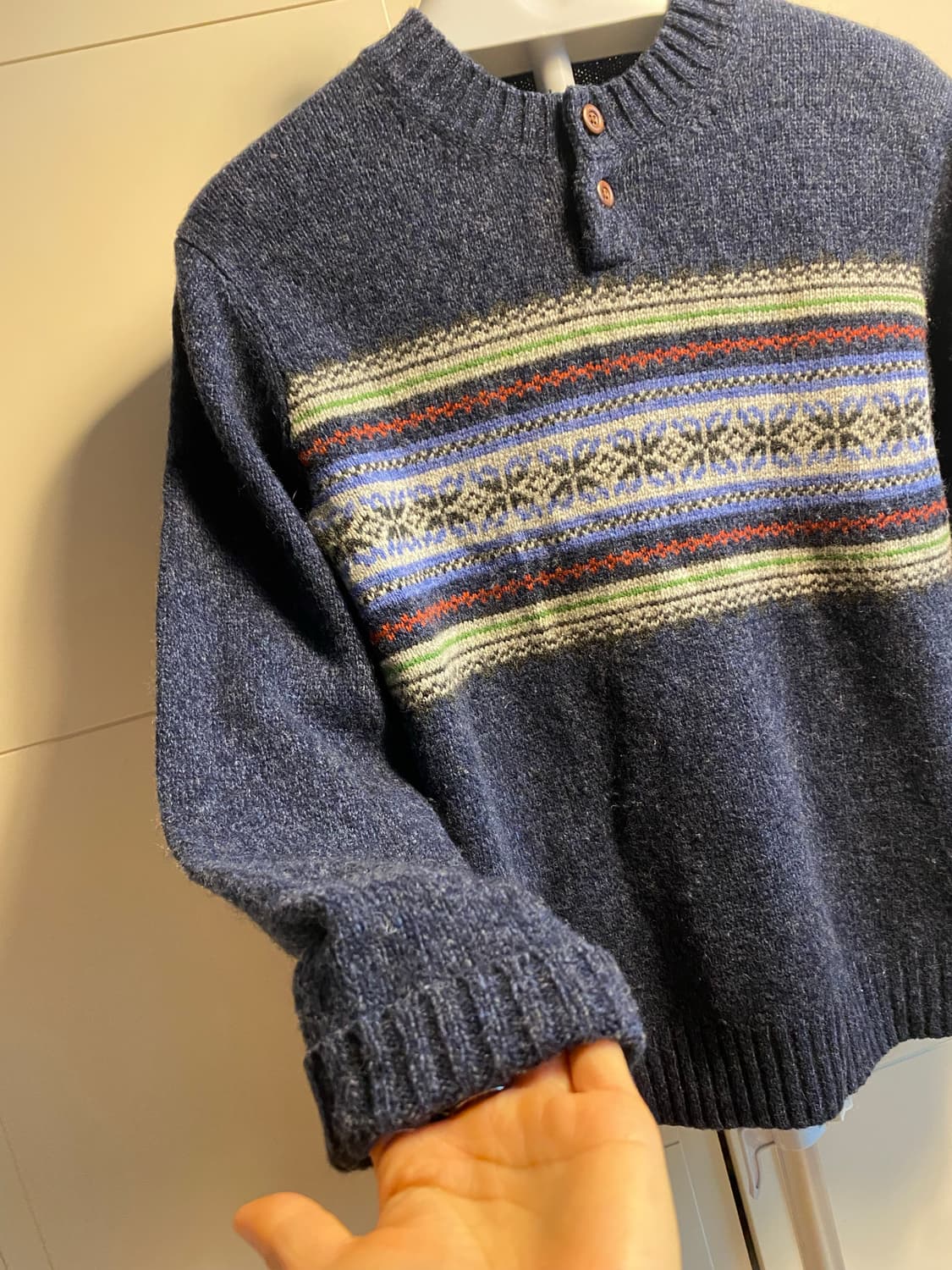 모100  패턴 니트 스웨터 상품이미지3