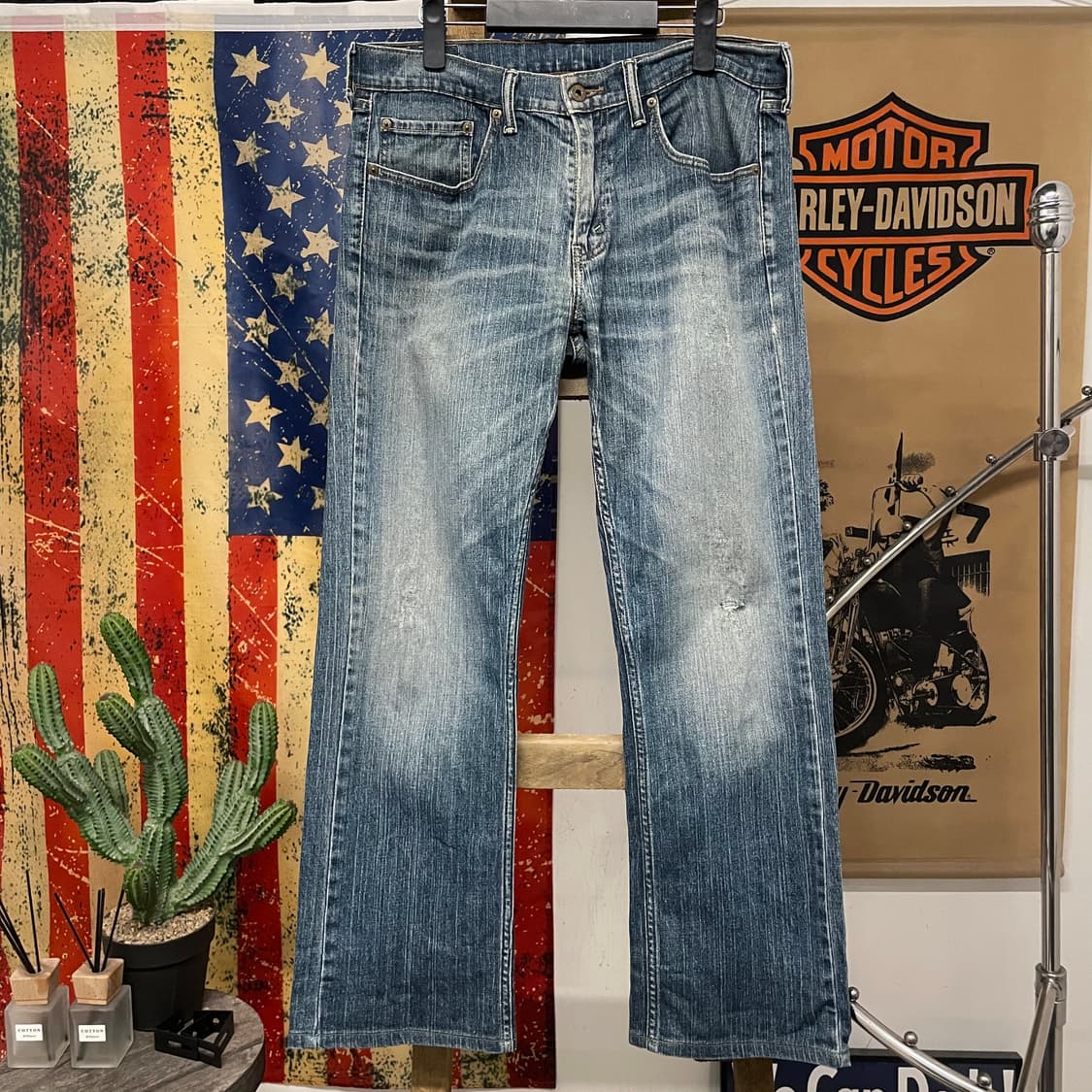 리바이스 559 빈티지 워시드 스트레이트 데님 팬츠 상품이미지1