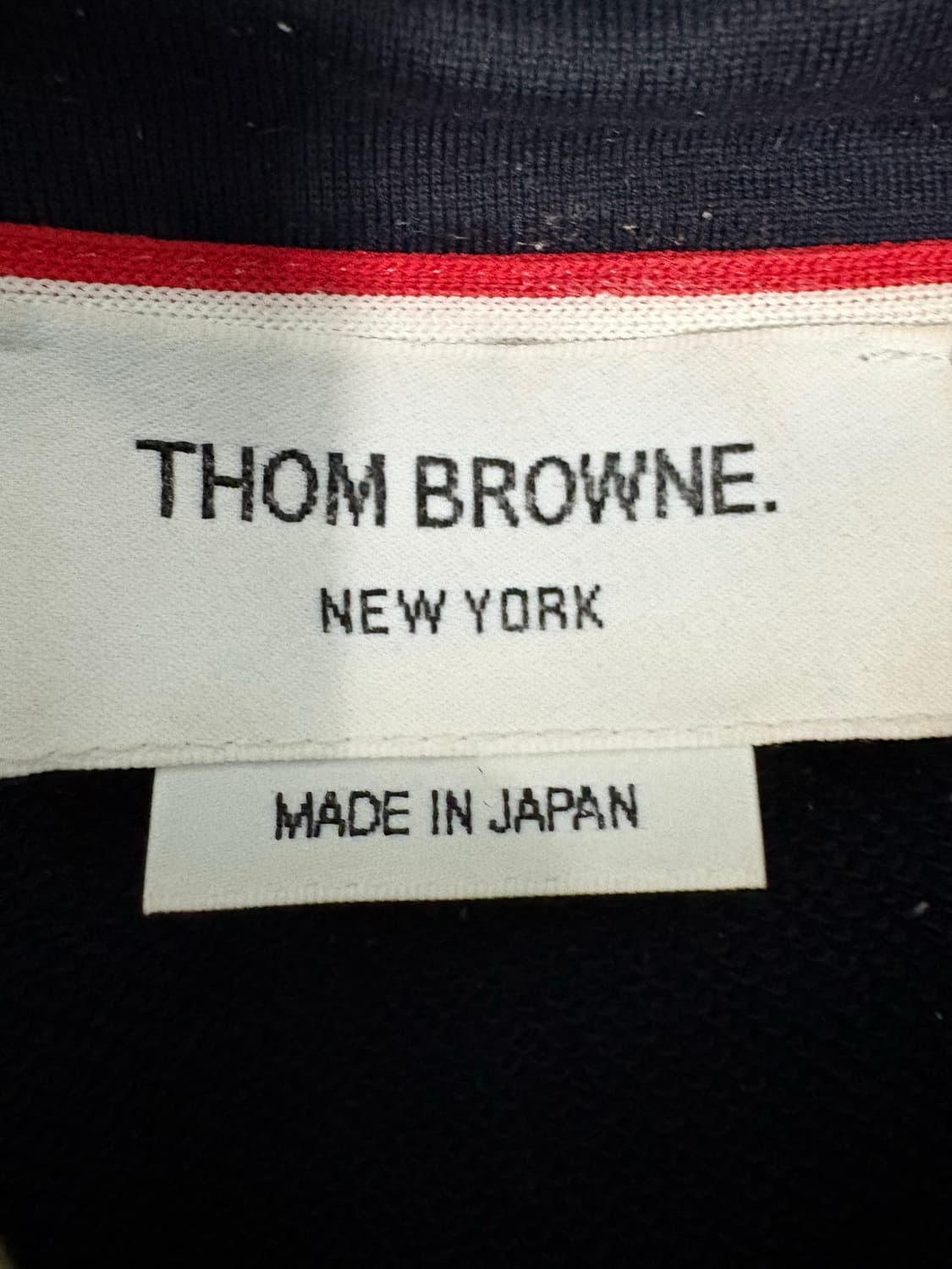 톰브라운 사선완장 후드집업 네이비 새상품급 상품이미지4