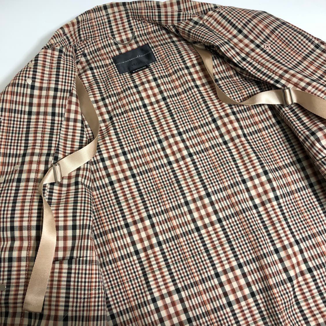 커스텀멜로우 타탄체크 코트 L 상품이미지5