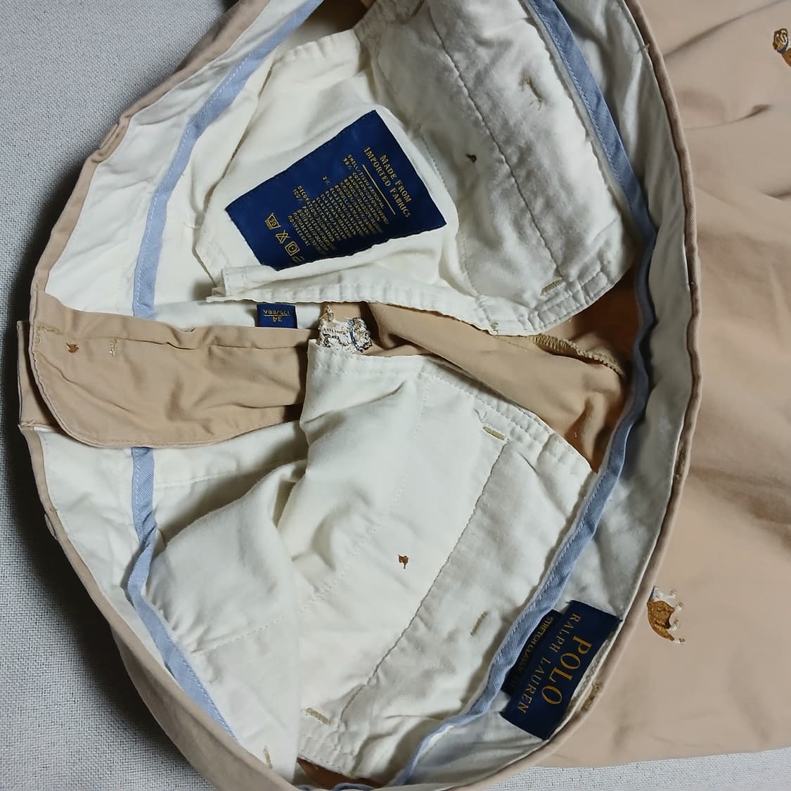 POLO 폴로 랄프로렌 불독 자수 면 반바지 쇼츠 33인치이하 상품이미지6