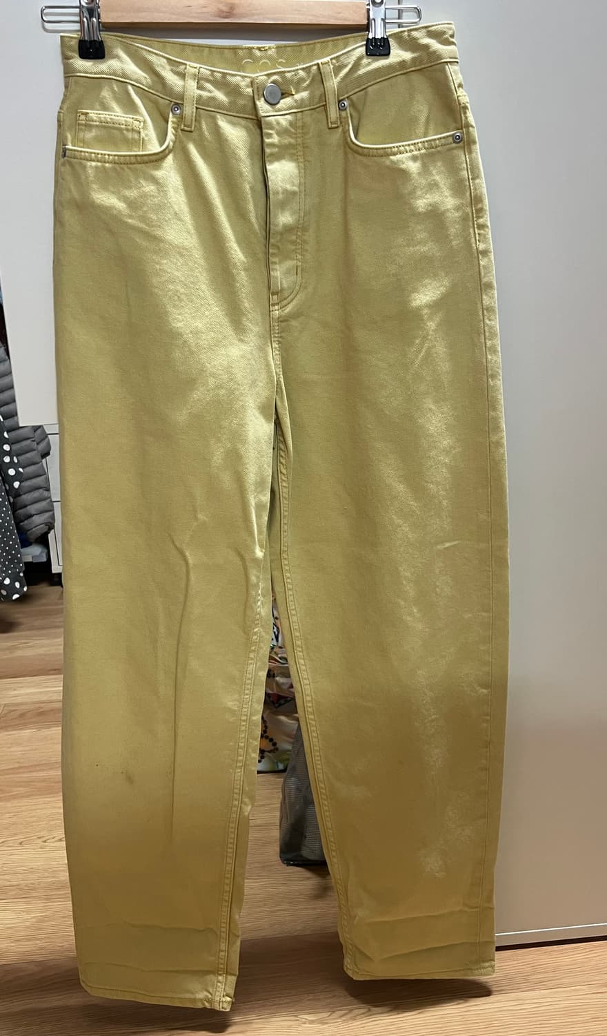 코스 테이퍼드 컬러다잉 진 상품이미지7