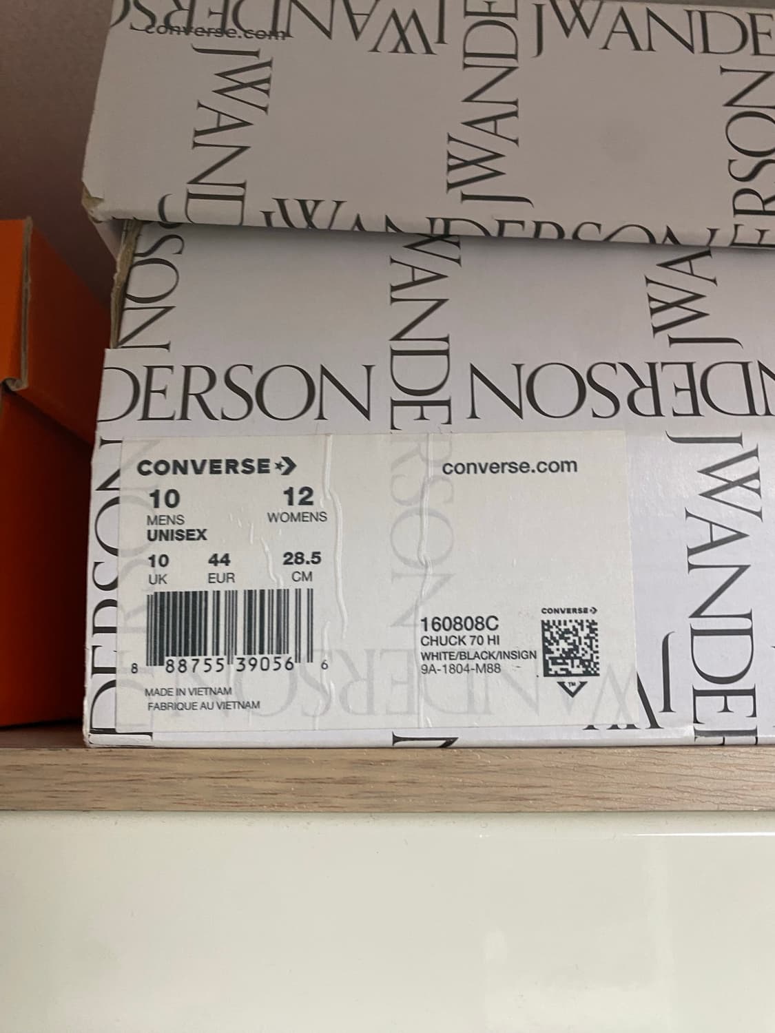 컨버스 jw앤더슨 척70 하이 그리드 화이트 상품이미지4