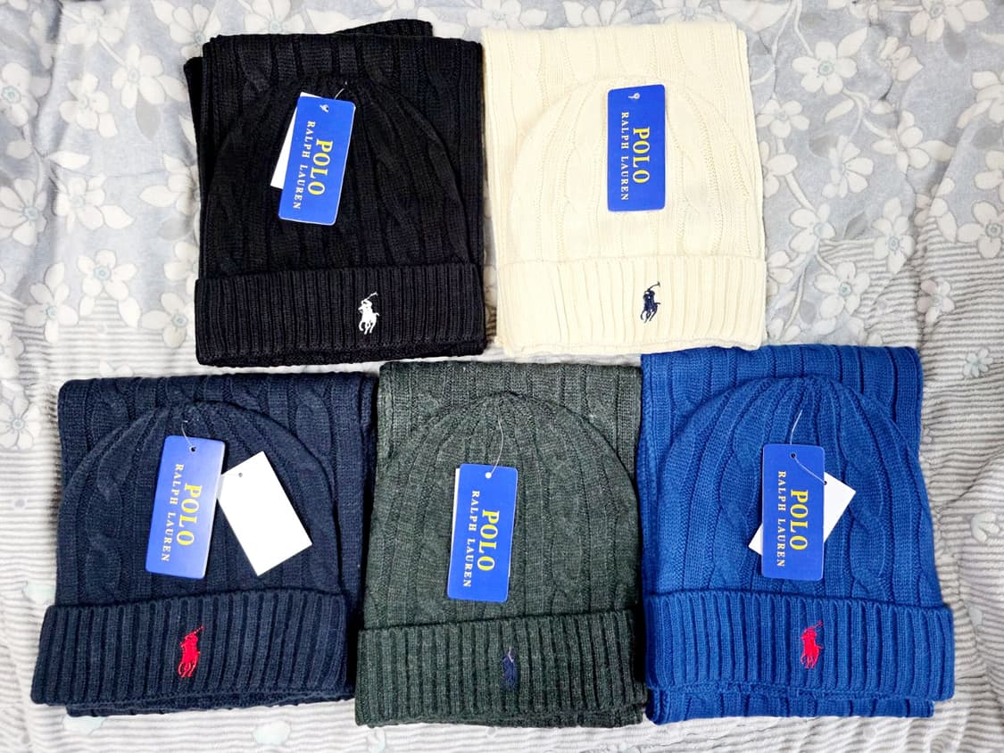 폴로 랄프로렌 모자 머플러 세트 새상폼 상품이미지3