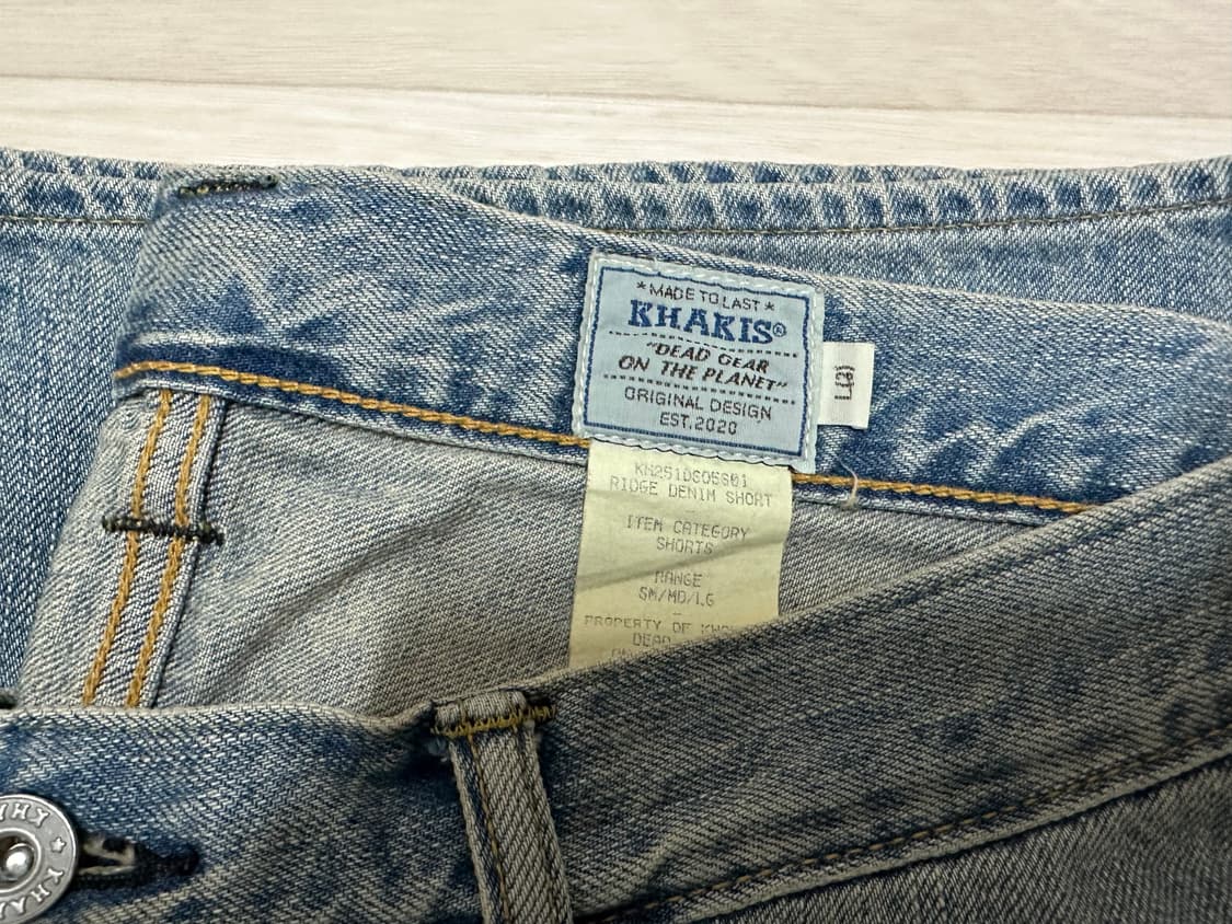 khakis ridge denim short light blue L 상품이미지6