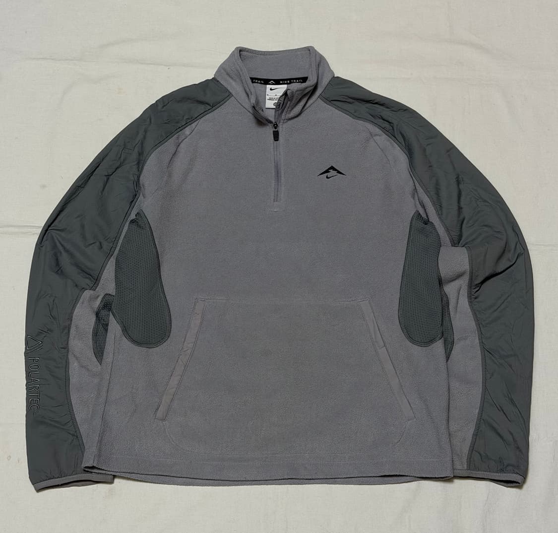 나이키 트레일 러닝 폴라텍 반집업 플리스 그레이 상품이미지1