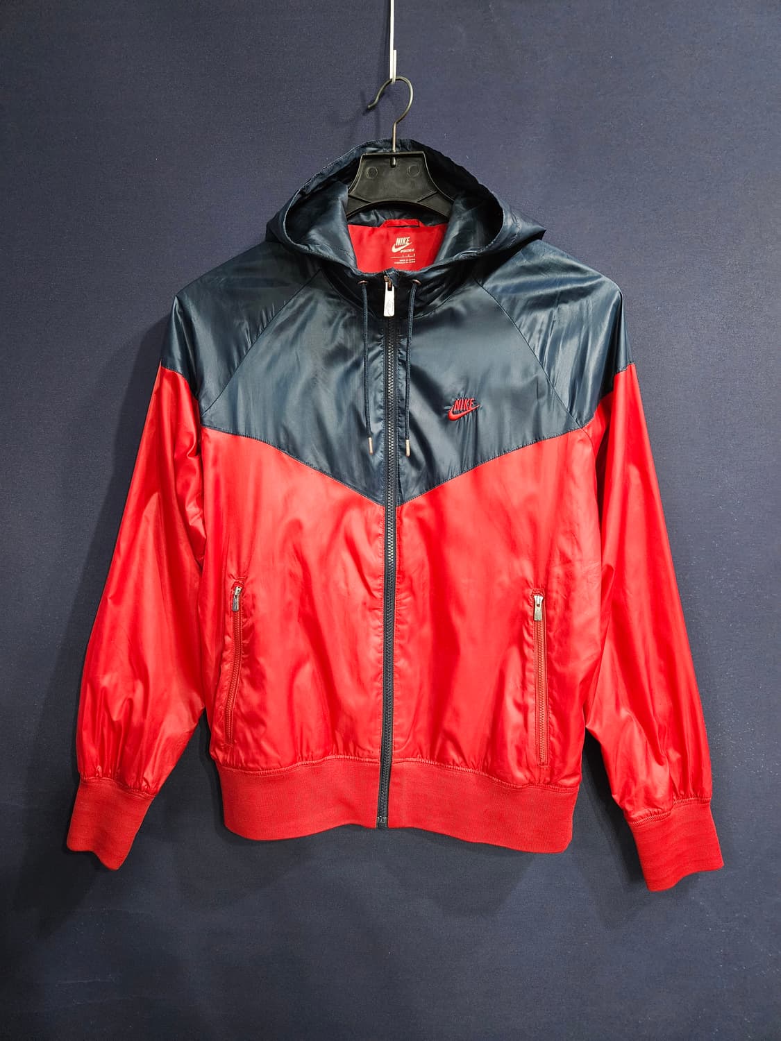 나이키 자수로고 투톤 남성 100 방풍 바람막이  상품이미지1