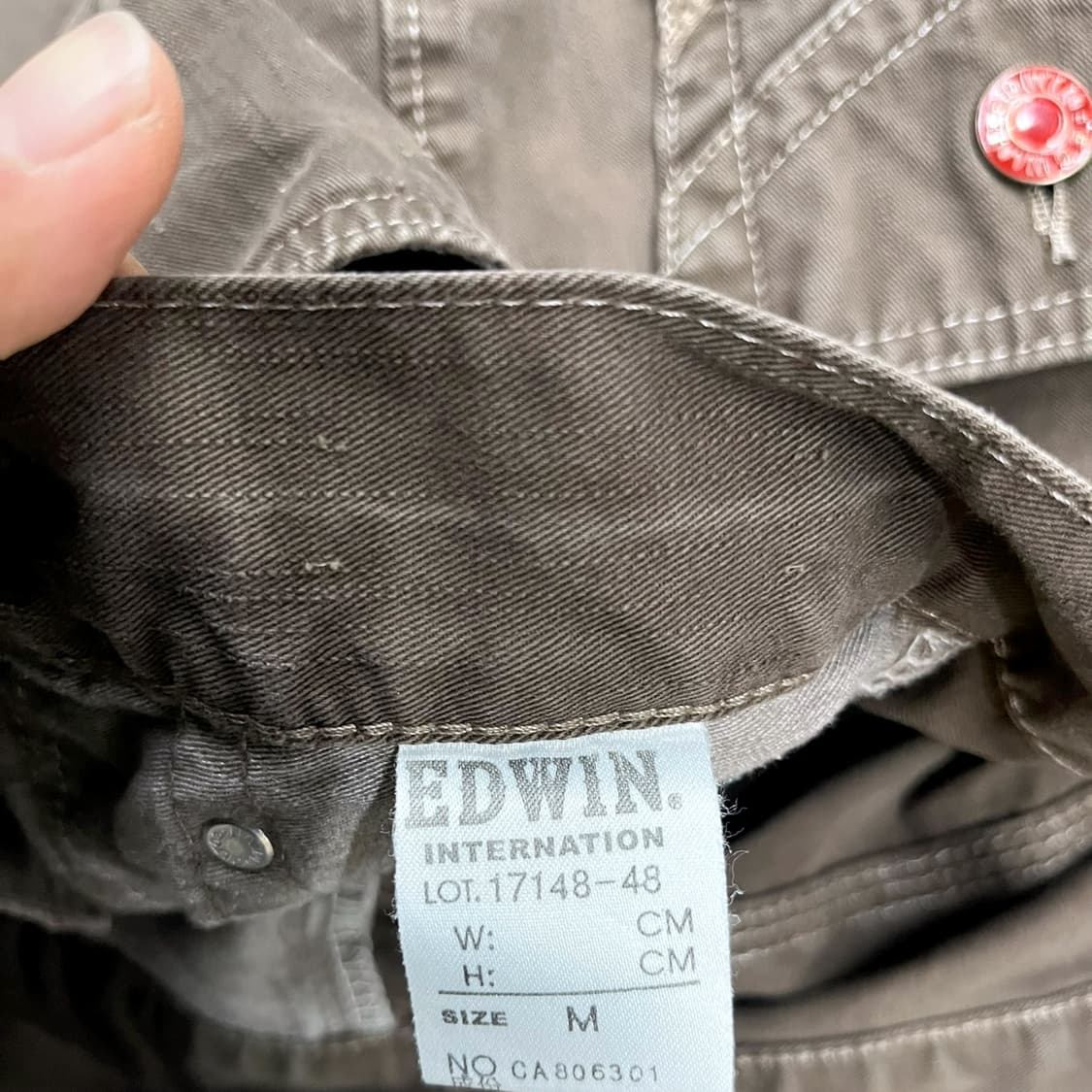 에드윈 503 브라운 코튼 팬츠 (32) 상품이미지8