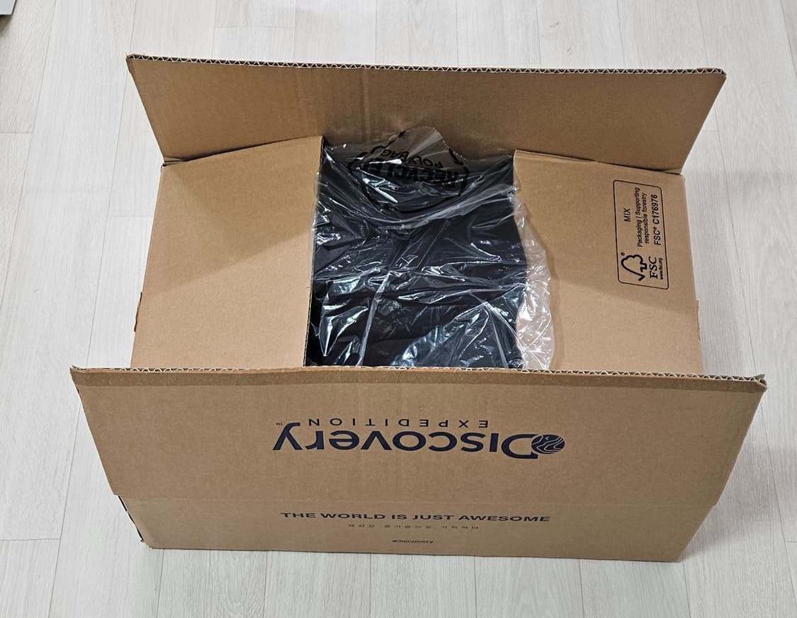 디스커버리 레스터g 롱패딩 블랙 100사이즈 상품이미지2