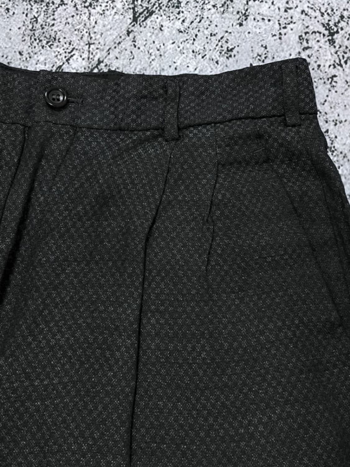 80s 꼼데가르송 옴므 플러스 빈티지 샤도우 체크 와이드 트라우저 상품이미지5