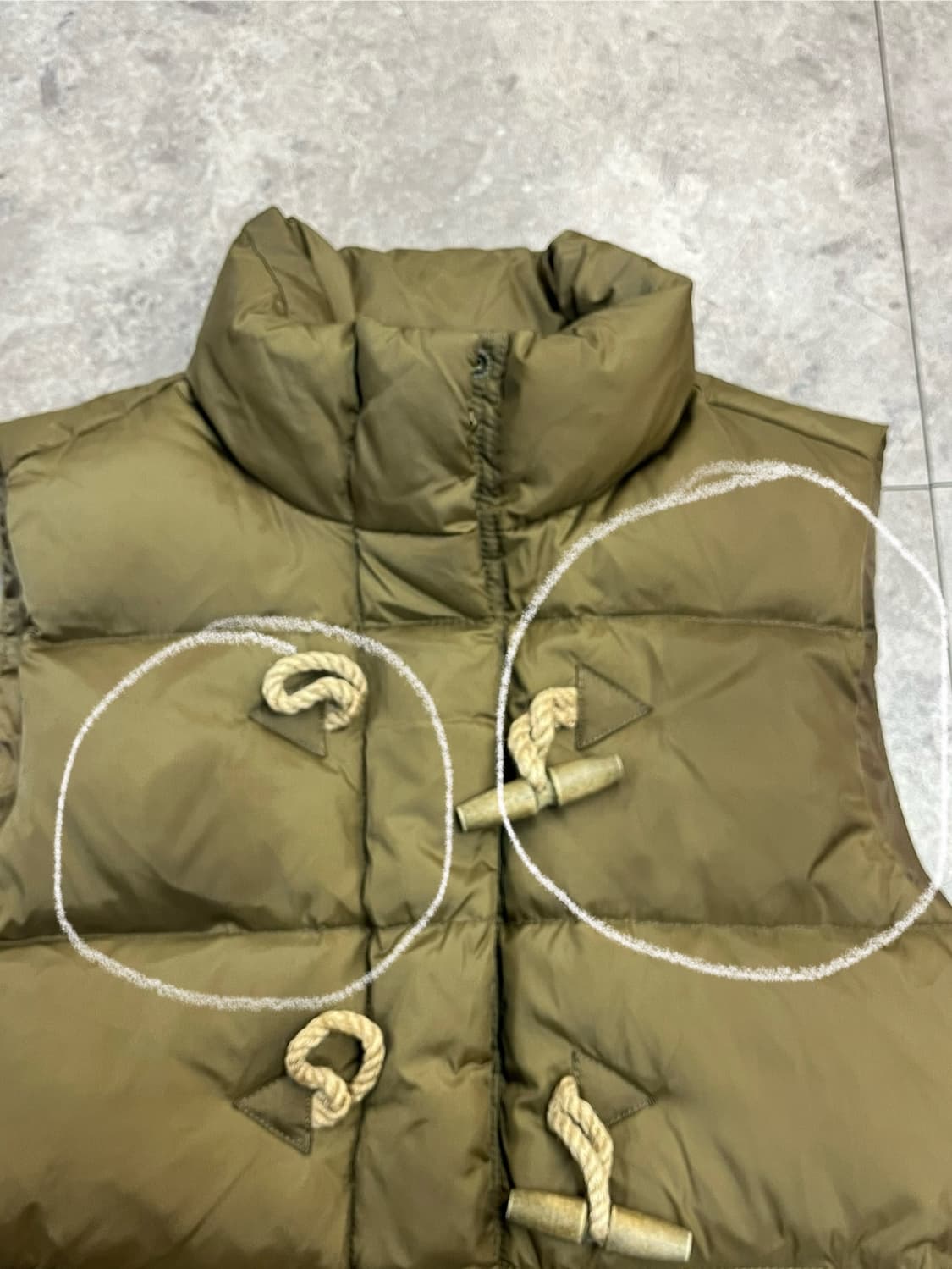 폴로 데님앤서플라이 덕다운 패딩 베스트 브라운 #csz2391  상품이미지7