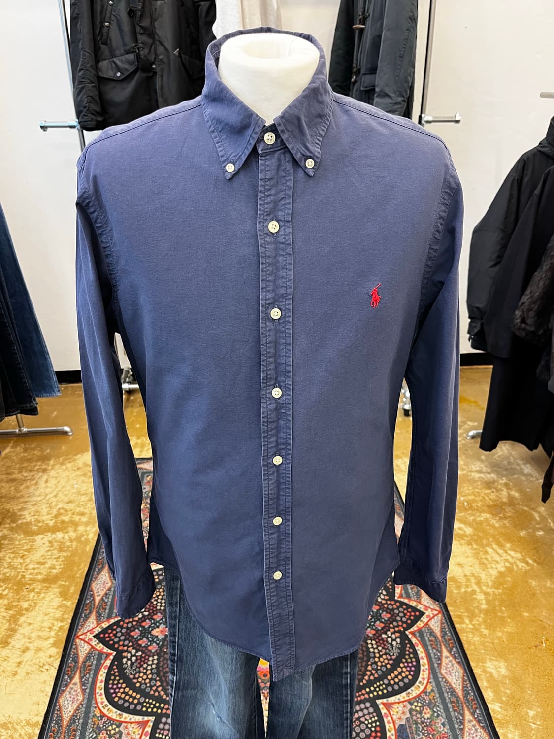 폴로 랄프 로렌 슬림핏 셔츠 네이비 상품이미지2