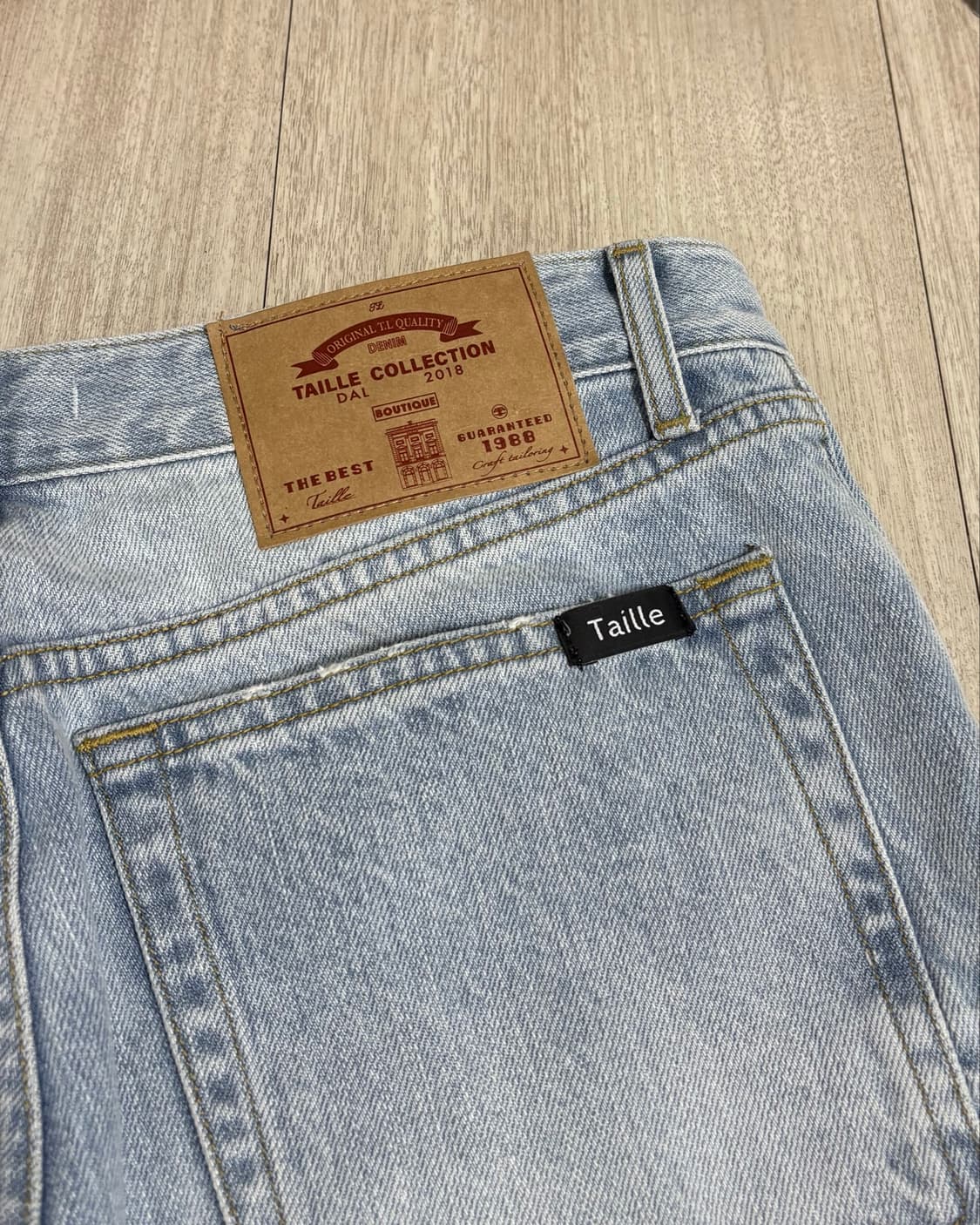 [2]타일레 26SS 칼리 워싱 데님 트라우저 라이트 블루 상품이미지6