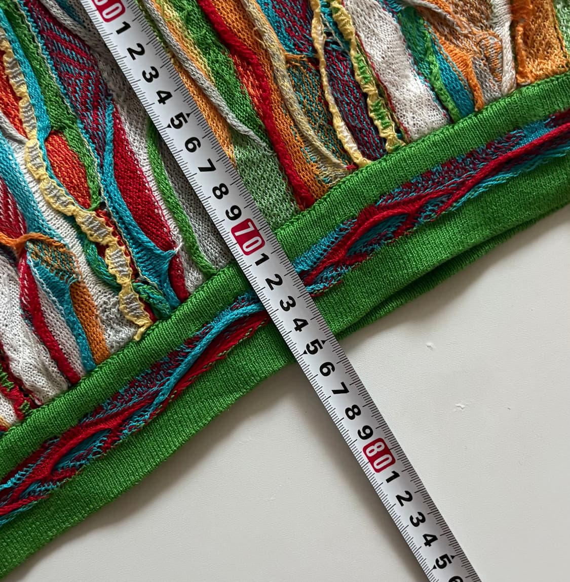 림노스 쿠지맛 3D 케이블 반팔 니트 상품이미지6