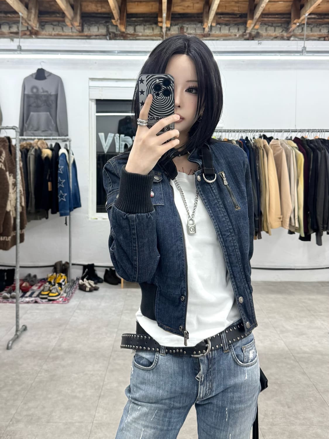 Fr jeans 데님 블루종 자켓 상품이미지1